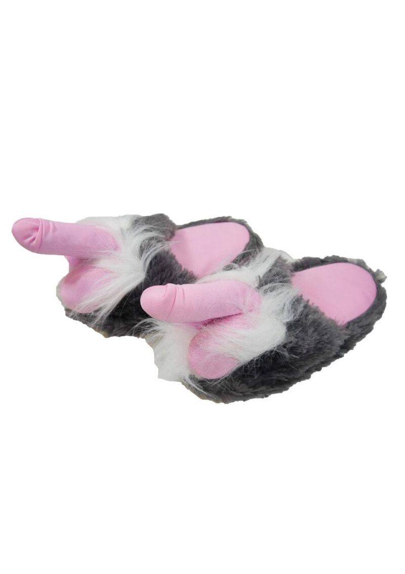 Kapcie pluszowe penis 12cm śmieszny prezent 18