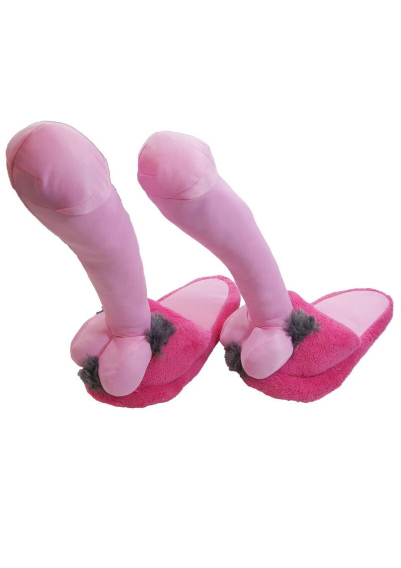 Kapcie pluszowe penis 29cm śmieszny prezent 18