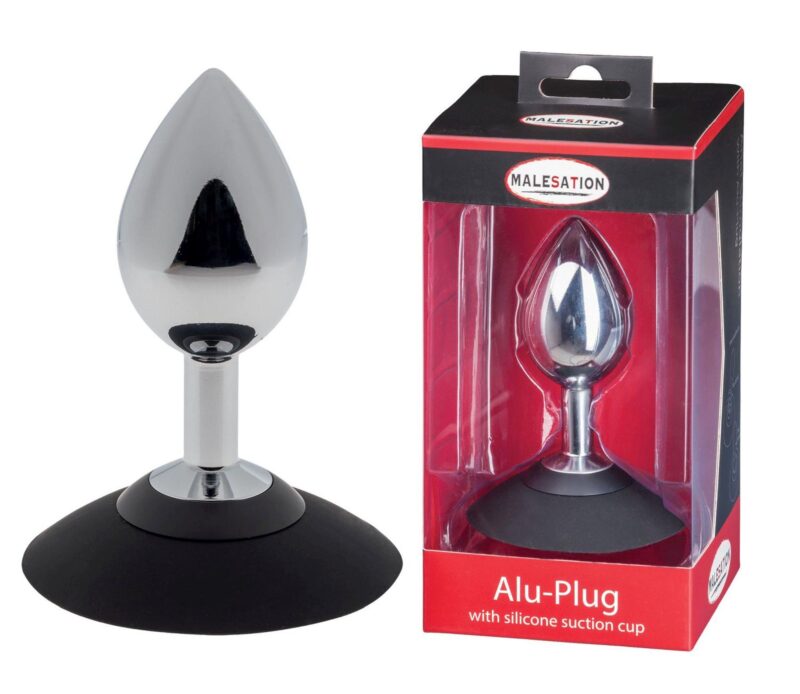 MALESATION Alu-Plug with suction cup large