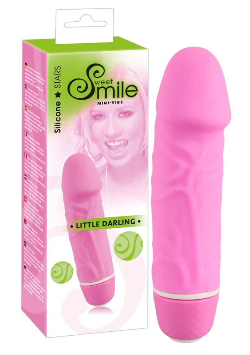 Mini wibrator masażer słodki mały penis 12cm 7tryb