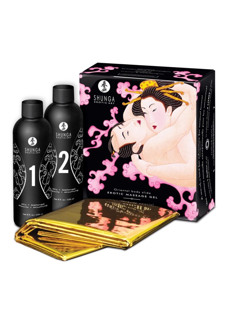 Olejek-SHUNGA MASSAGE GEL STRAWB & CHAMPAG