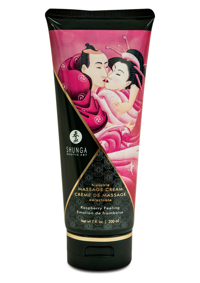 Świeca/krem-MASSAGE CREAM RASPBERRY 20O ML