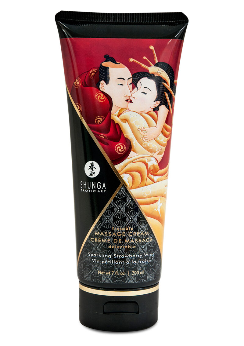 Świeca/krem-MASSAGE CREAM STRAWBERRY 200 ML
