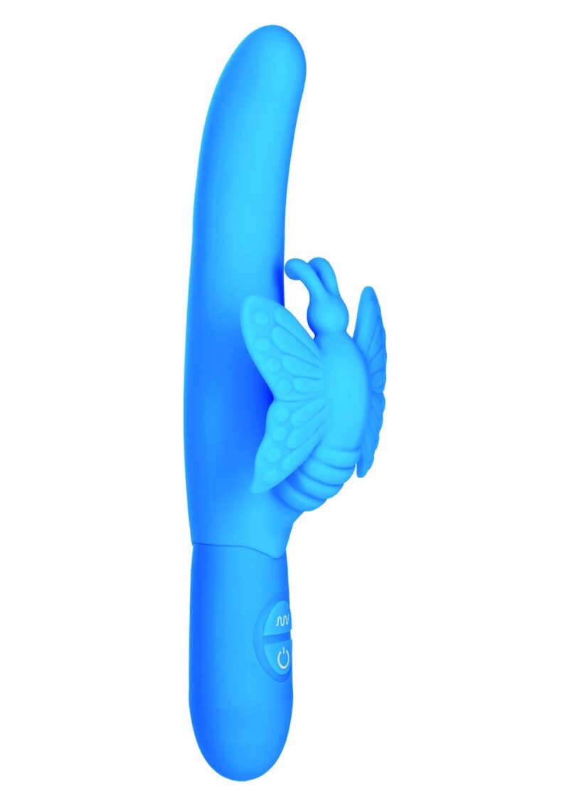 Wibrator-10 FUNCT FLUTTERING BUTTERFLY BLUE