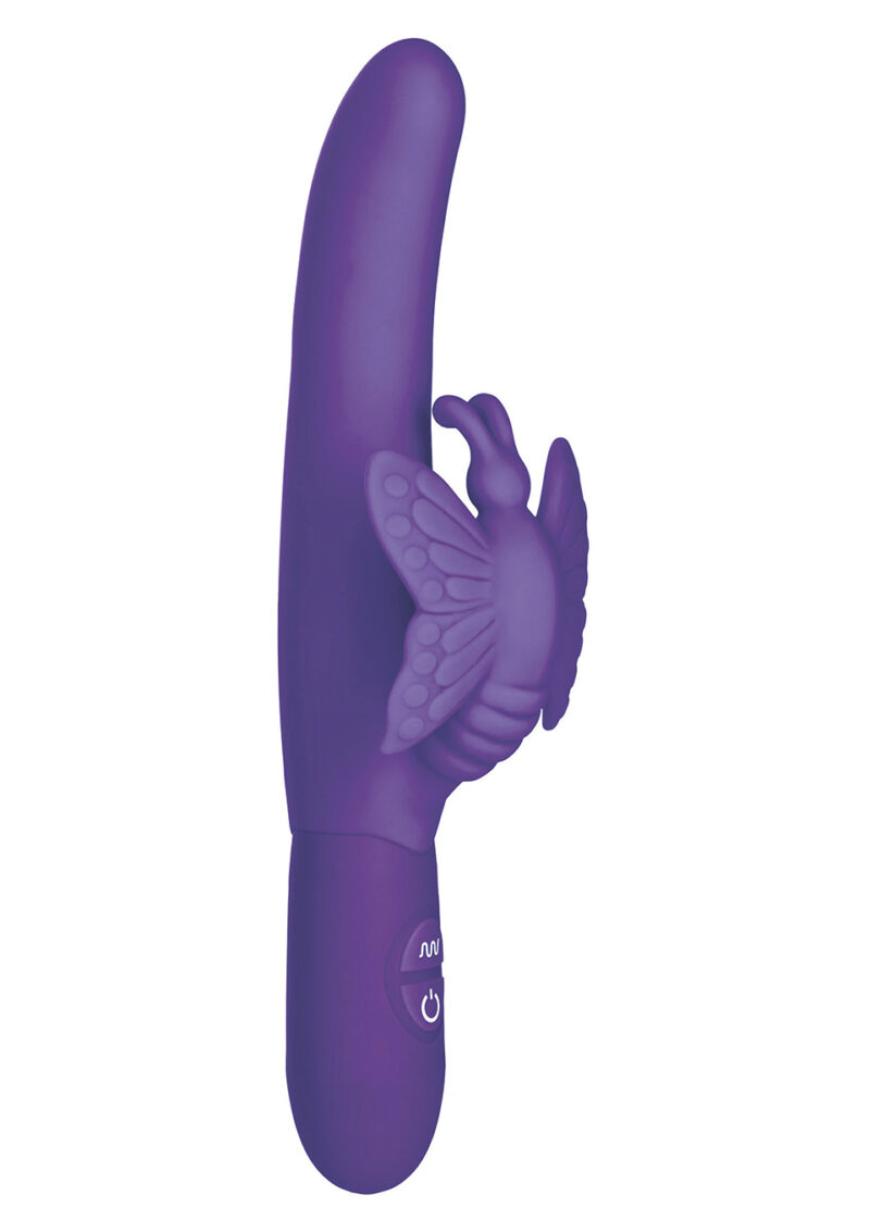 Wibrator-10 FUNCT FLUTTERING BUTTERFLY PURPLE
