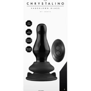 Małe szklane dildo z wibracjami z przyssawką